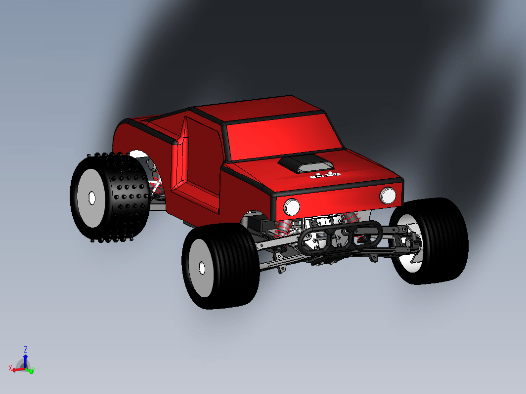 RC模型玩具遥控车3D图纸