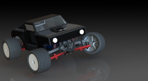 RC模型玩具遥控车3D图纸缩略图