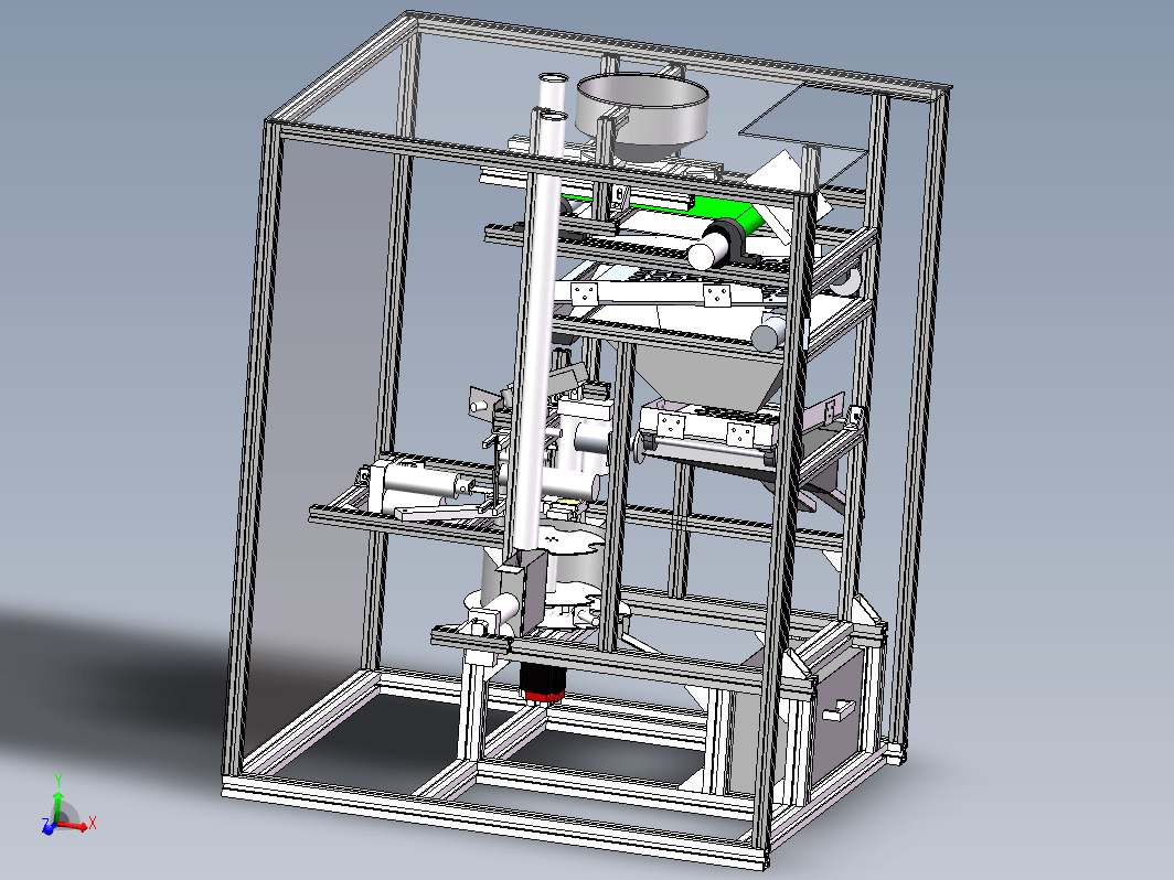 硬币自动分拣计数包装一体机（毕设版）3D+CAD+说明书