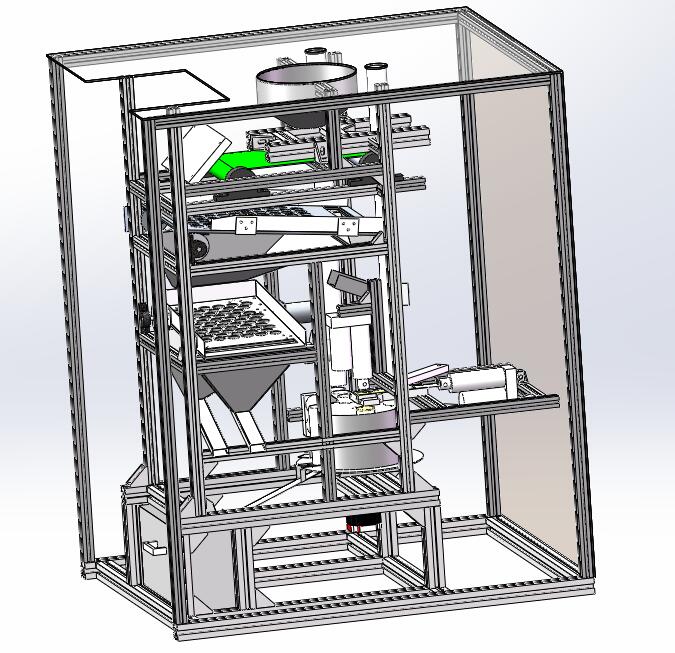 硬币自动分拣计数包装一体机（毕设版）3D+CAD+说明书