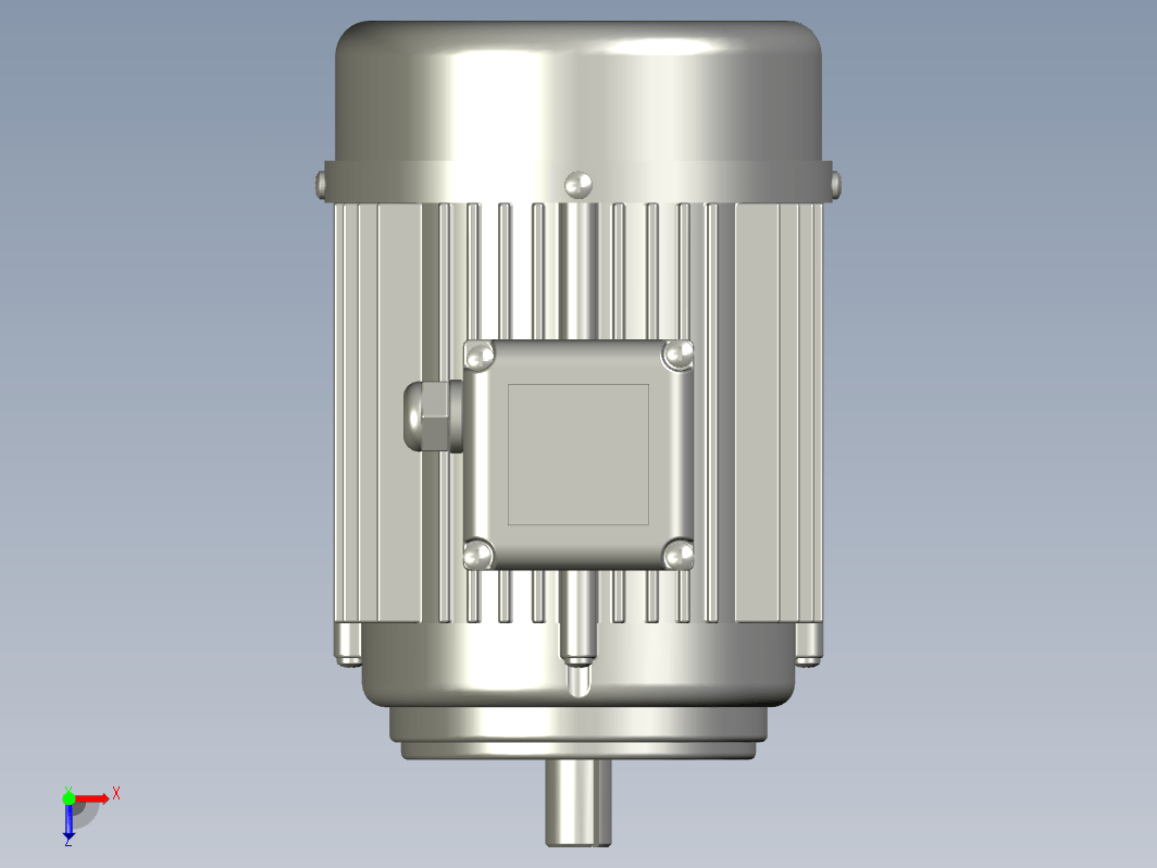 3HP电动机3D模型（含电动机内部结构设计