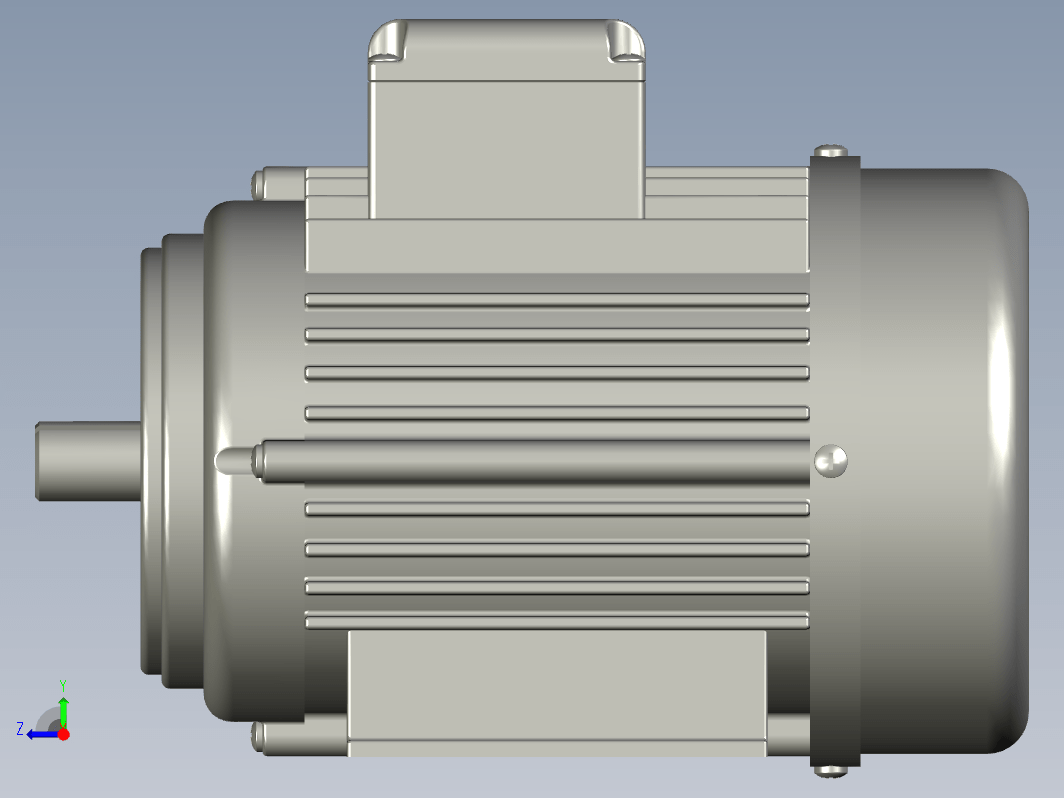 3HP电动机3D模型（含电动机内部结构设计