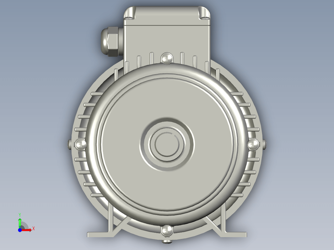 3HP电动机3D模型（含电动机内部结构设计
