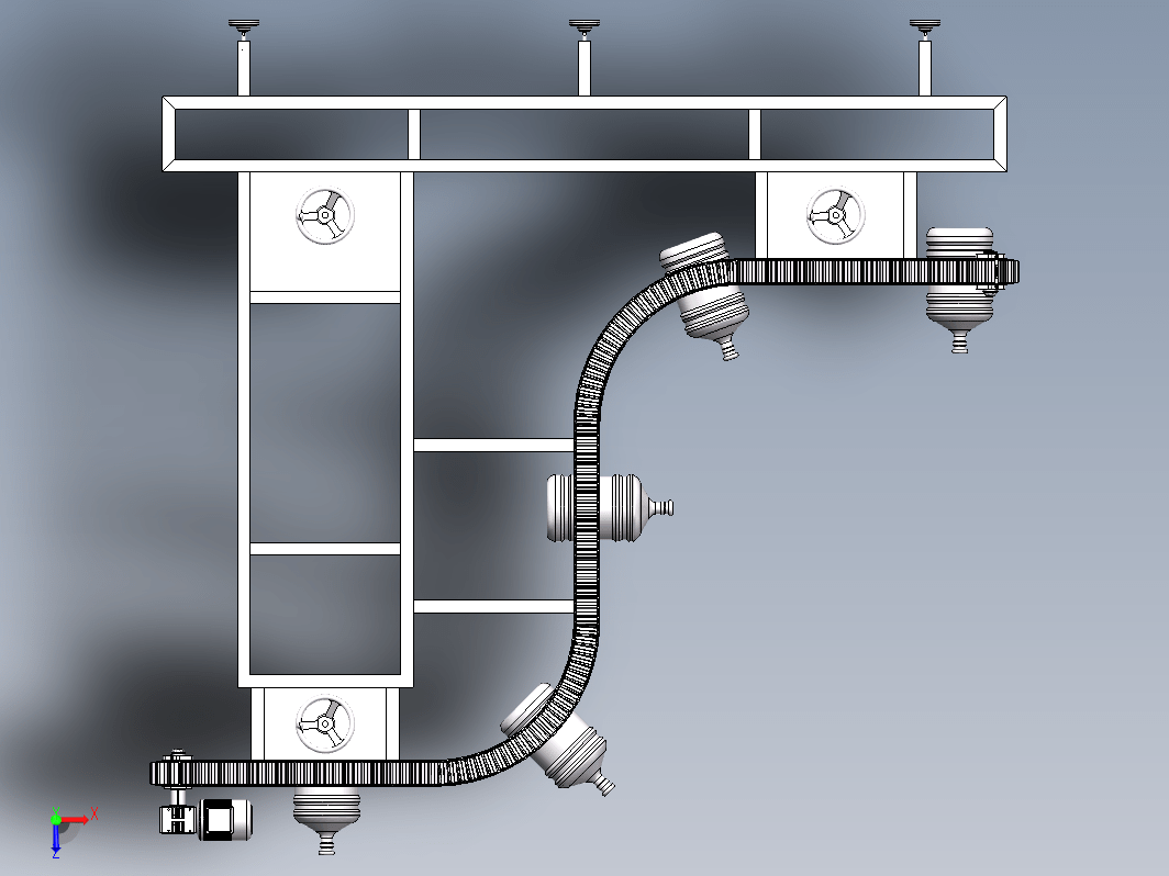 立体输送水桶线