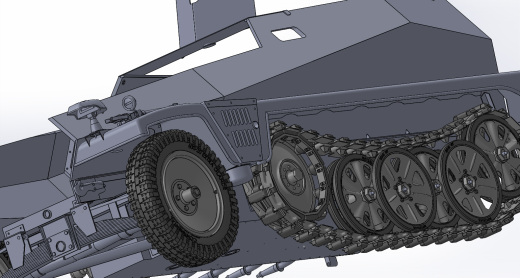 sd.kfz.250半履带轻型装甲车
