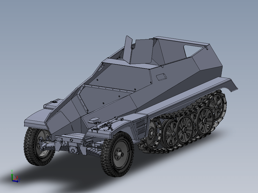 sd.kfz.250半履带轻型装甲车