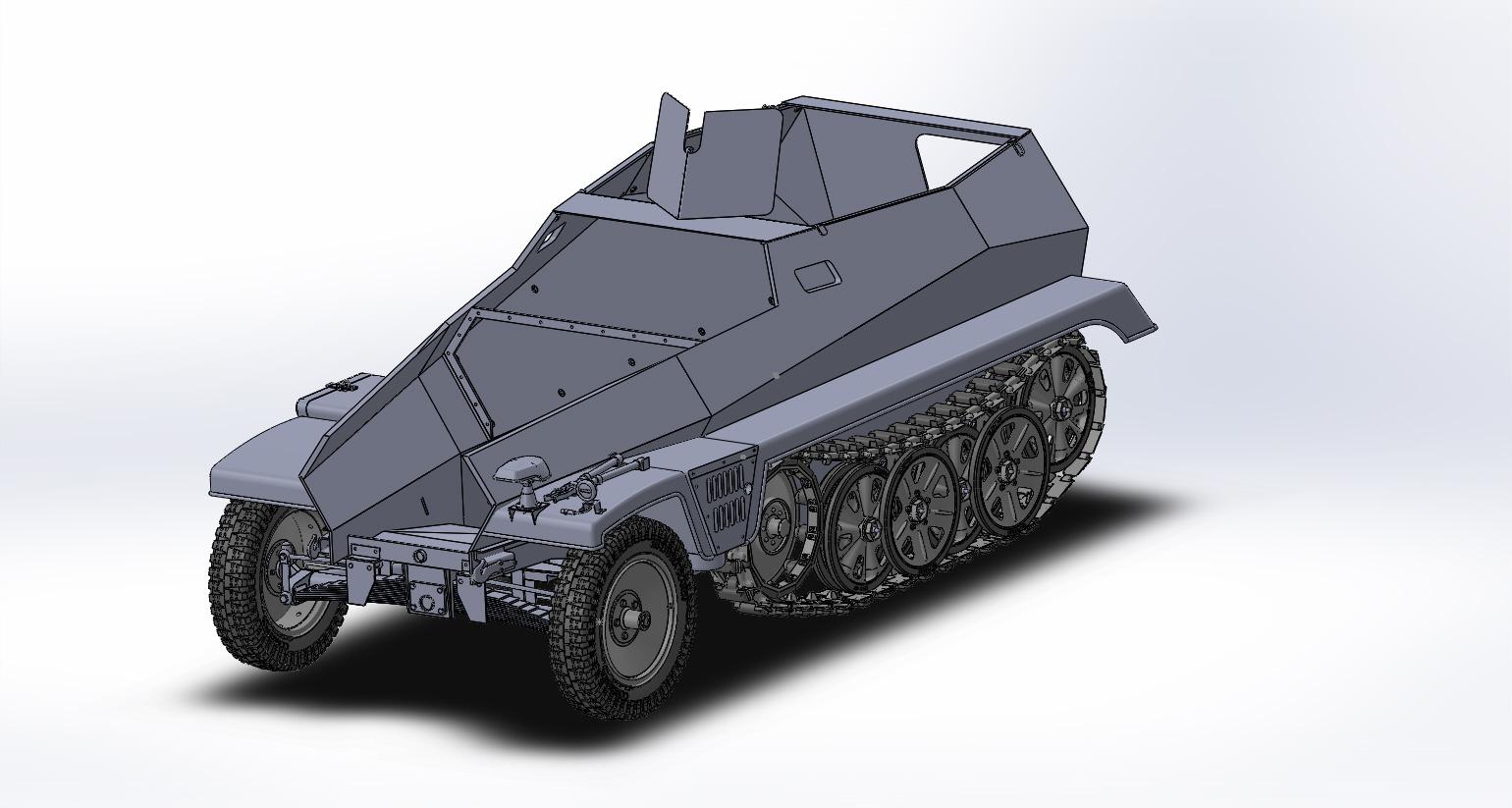 sd.kfz.250半履带轻型装甲车