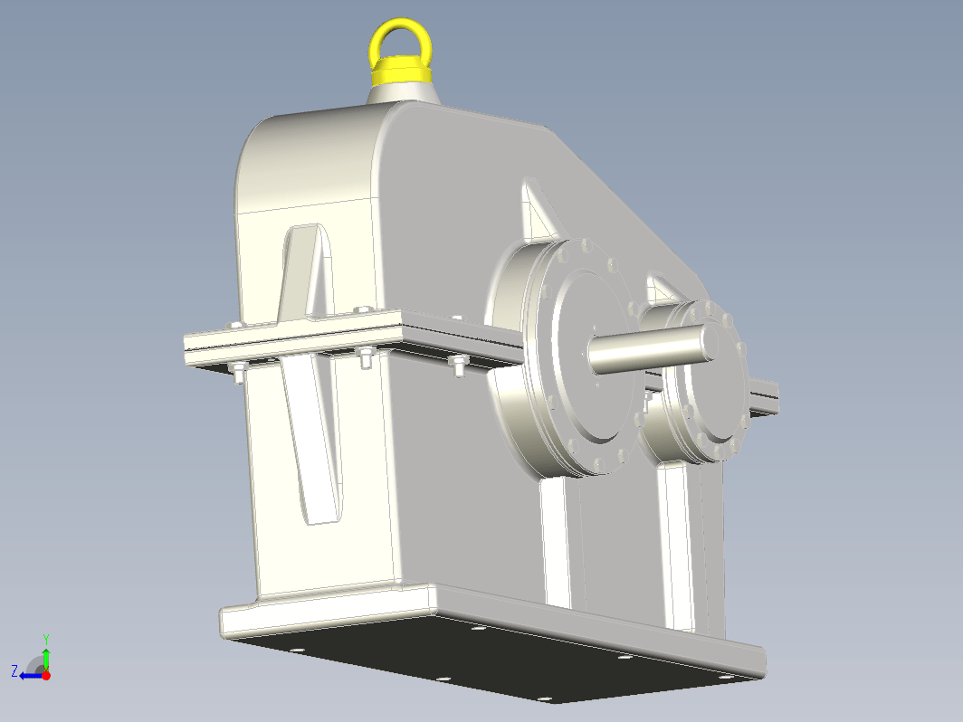 一级圆柱直齿轮减速箱 Single speed transmission