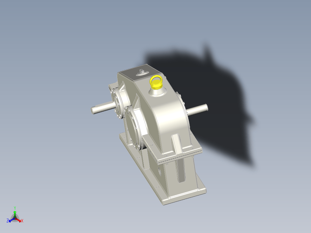 一级圆柱直齿轮减速箱 Single speed transmission