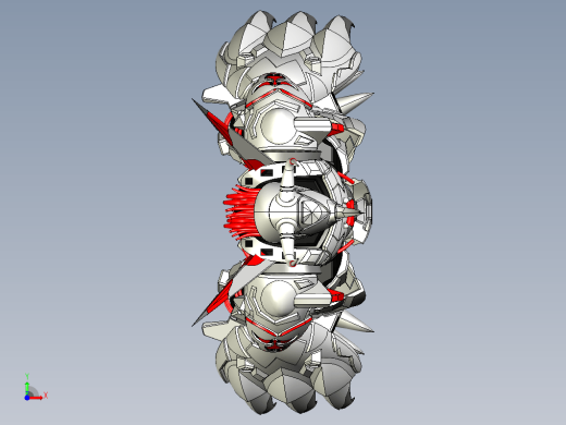 战斗暴龙兽模型3D图纸 UG设计缩略图