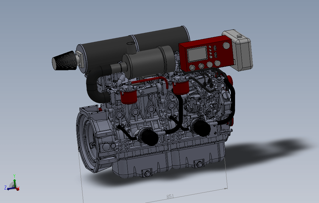 【310】6缸柴油发动机SW设计