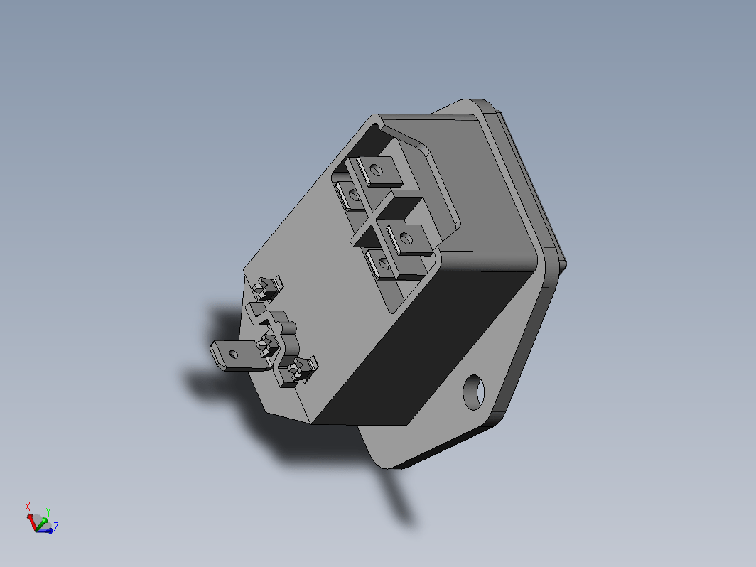 带电源开关的 IEC 连接器