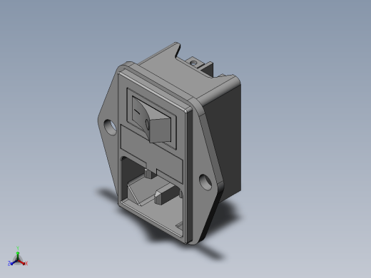 带电源开关的 IEC 连接器