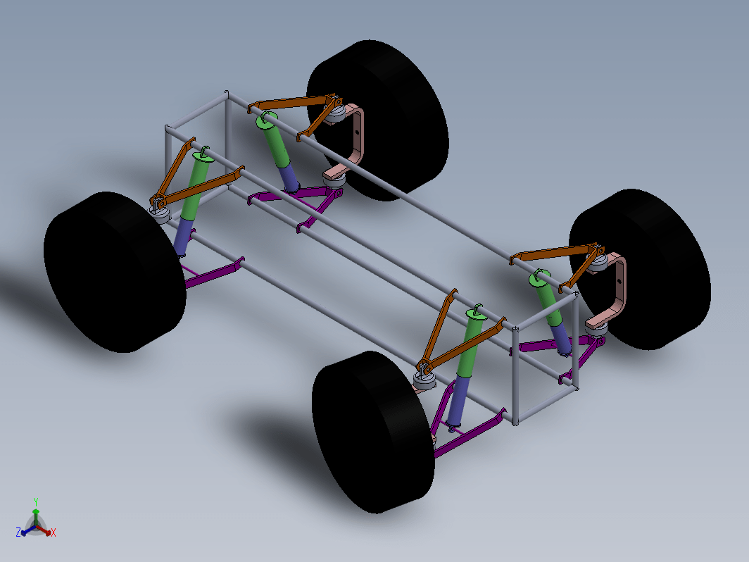 Solidworks  的底盘悬架设计