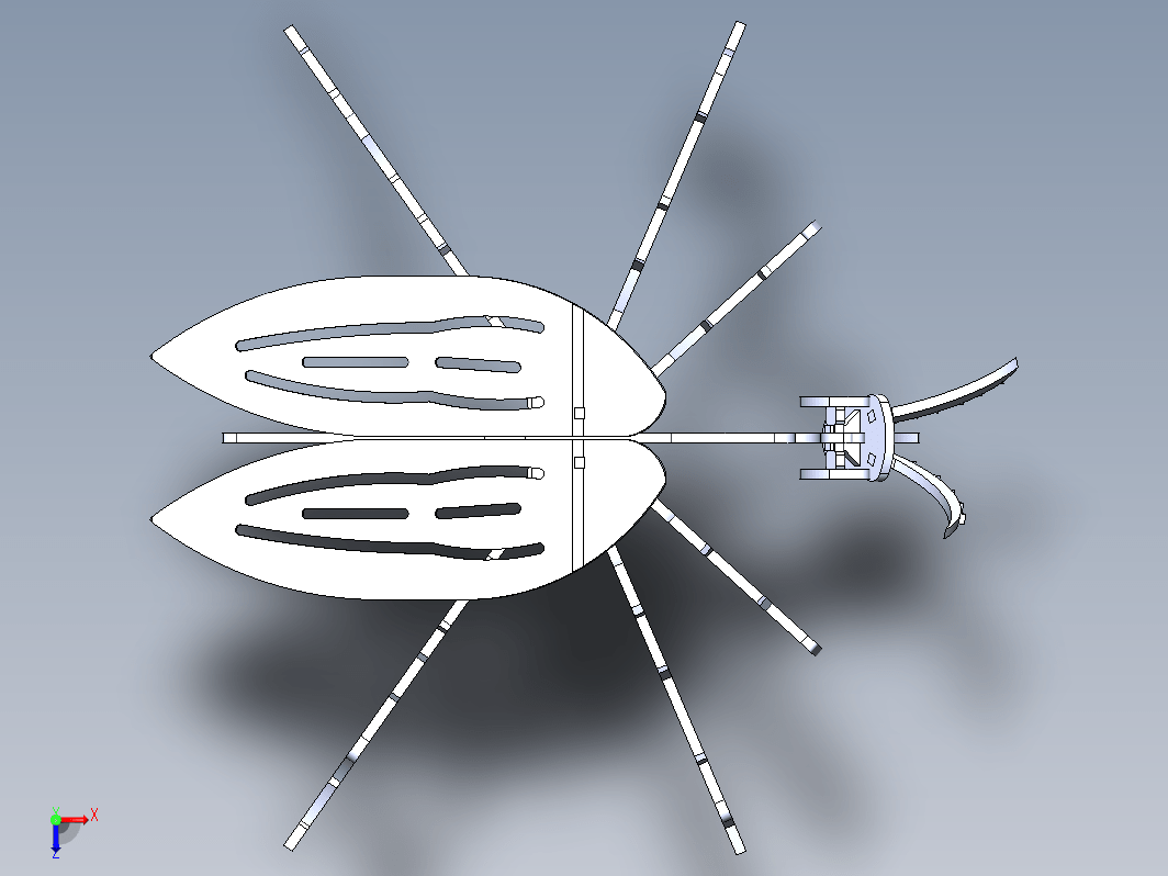 简易蚊子立体拼装模型