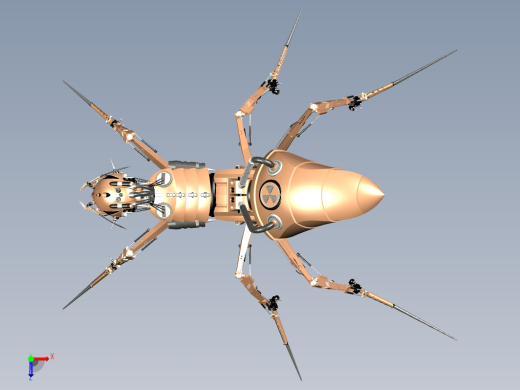 仿生机械动物 ant-robot-steampunk-version STP缩略图