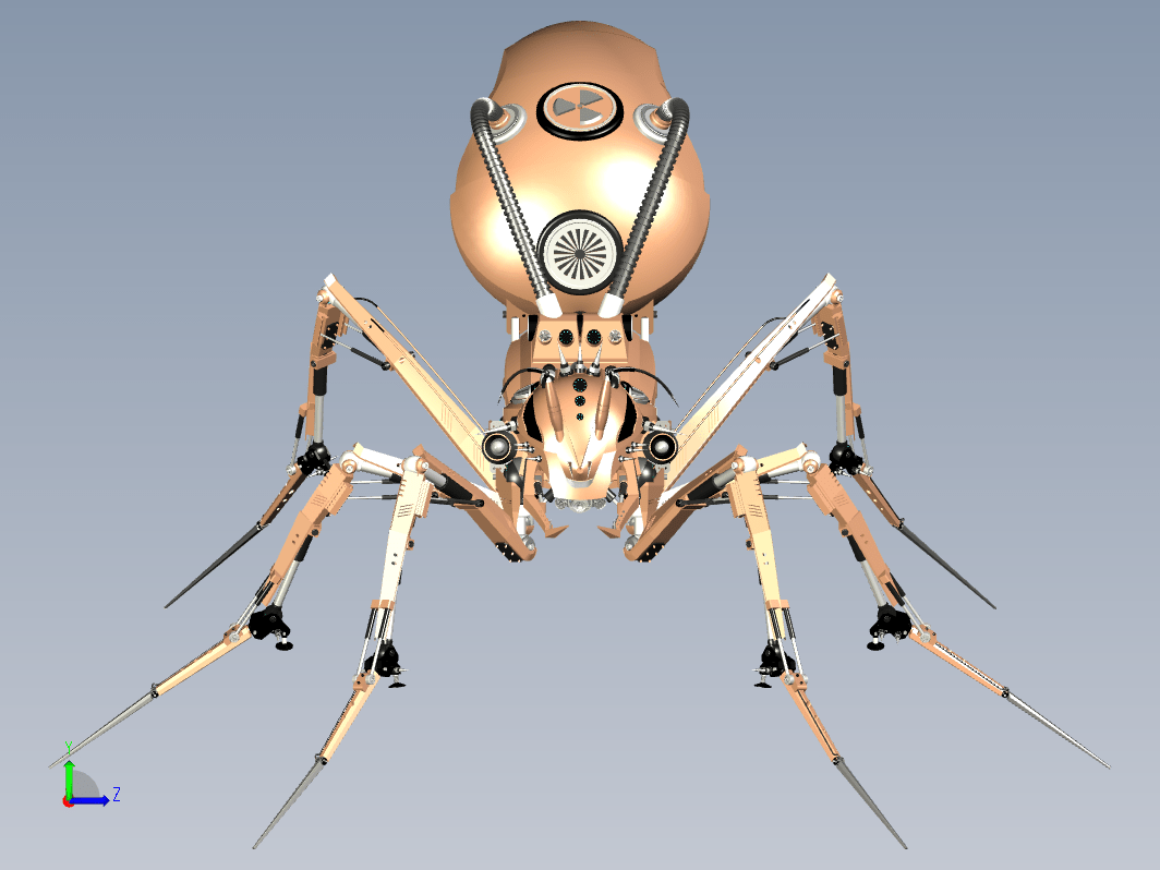 仿生机械动物 ant-robot-steampunk-version STP