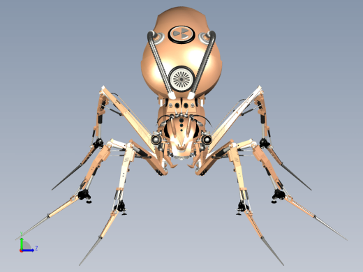 仿生机械动物 ant-robot-steampunk-version STP缩略图