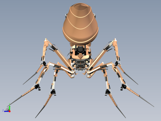 仿生机械动物 ant-robot-steampunk-version STP缩略图