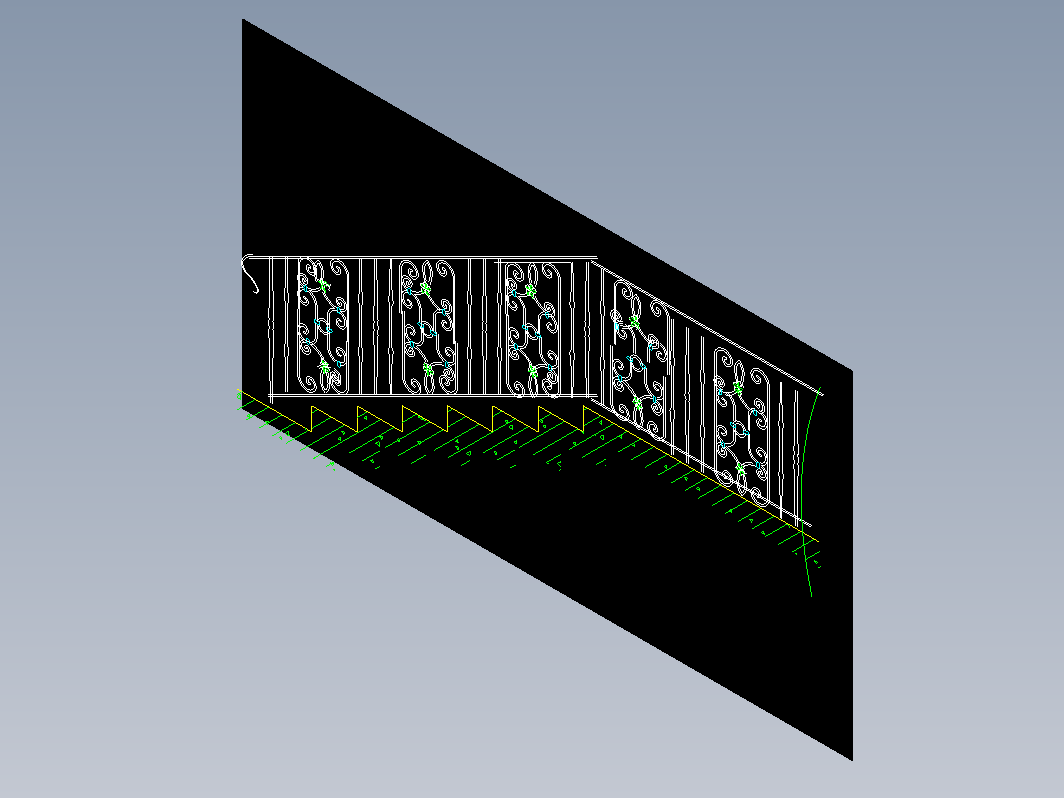 CAD室内设计施工-楼梯 FH10B001