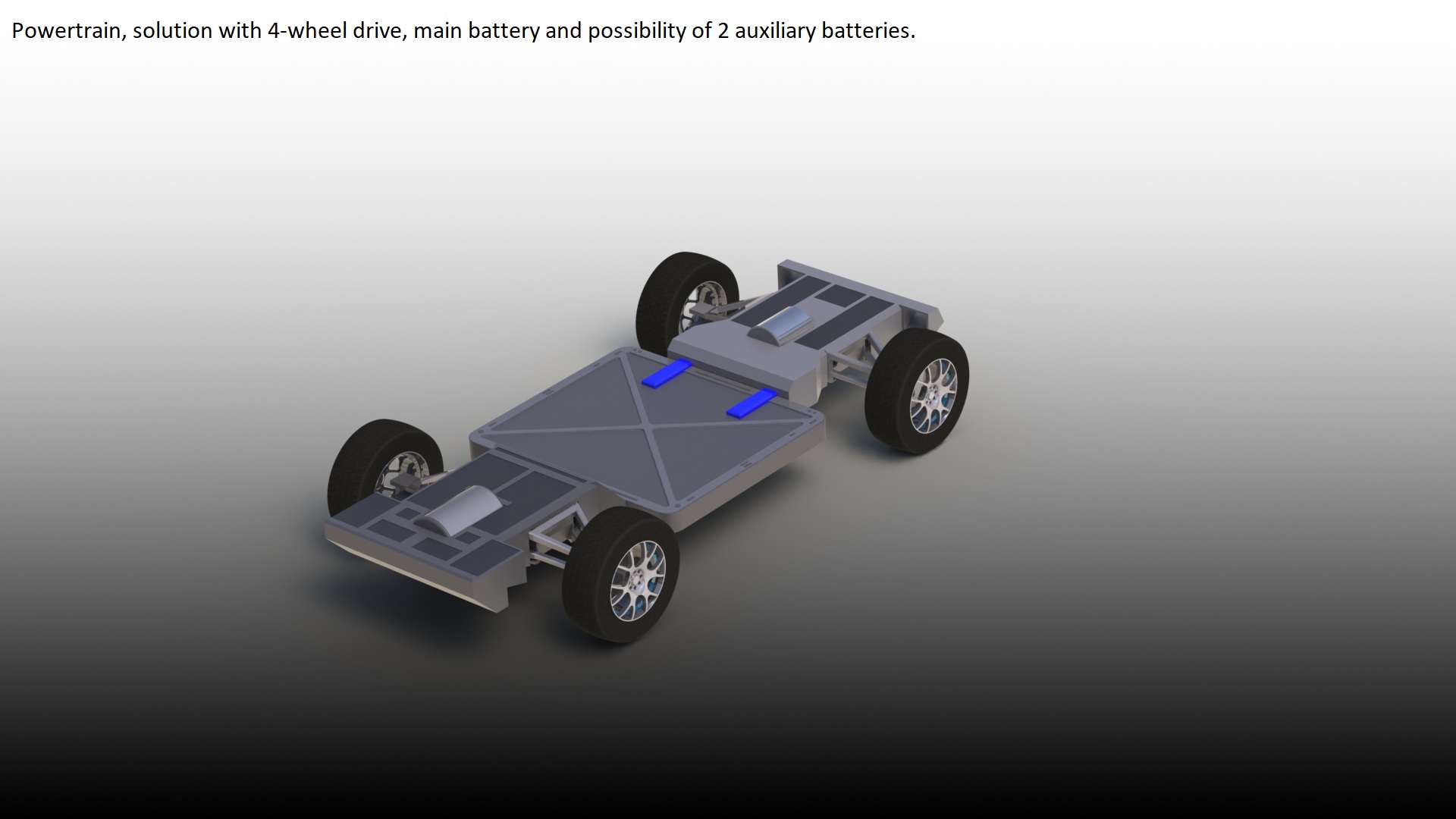 multibase powertrain可拼装式电动车底盘