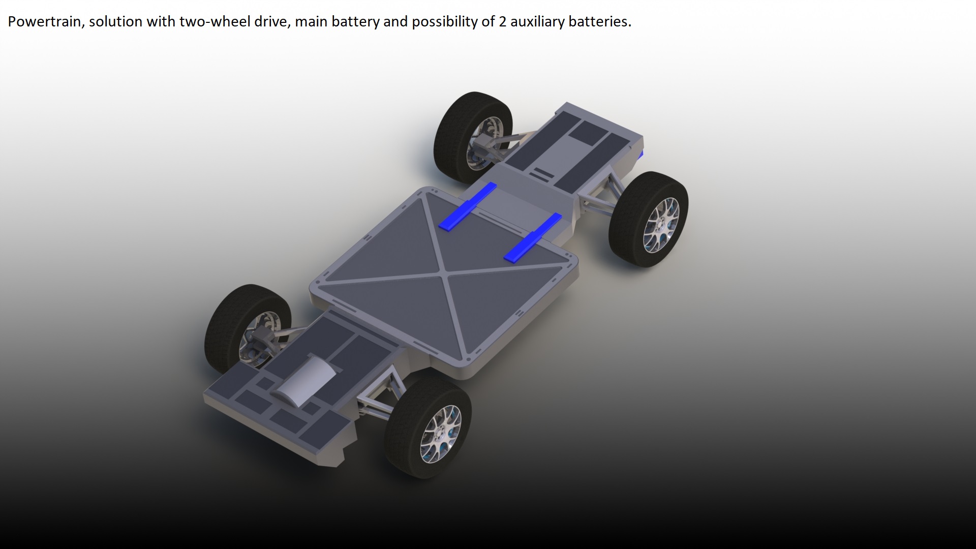 multibase powertrain可拼装式电动车底盘