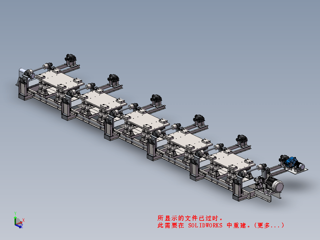 混凝土振动台及振升辊道