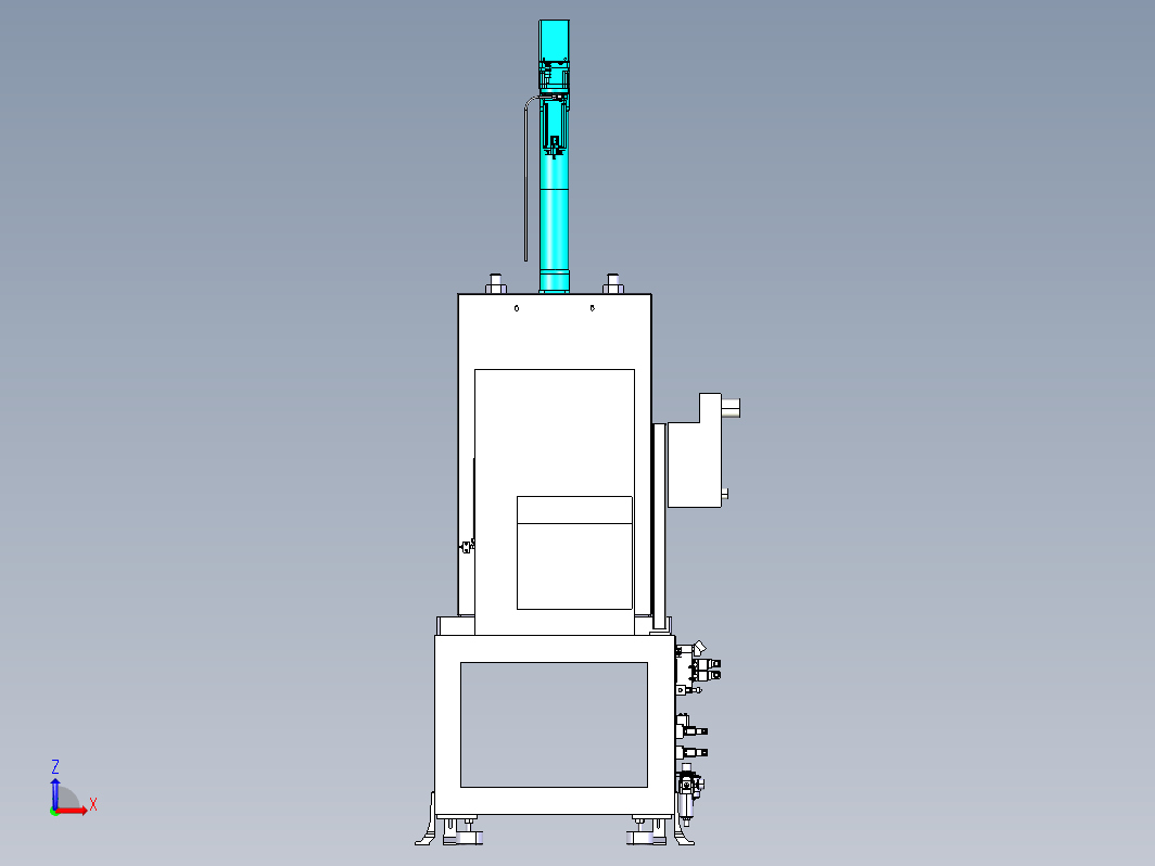 两步压装机模型