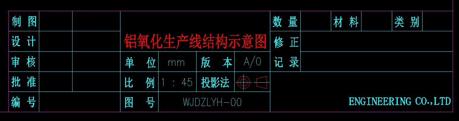 铝氧化生产线结构图设计-设计+CAD+说明书