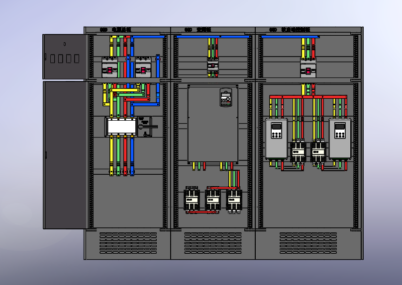 电源柜+变频柜+软启动柜