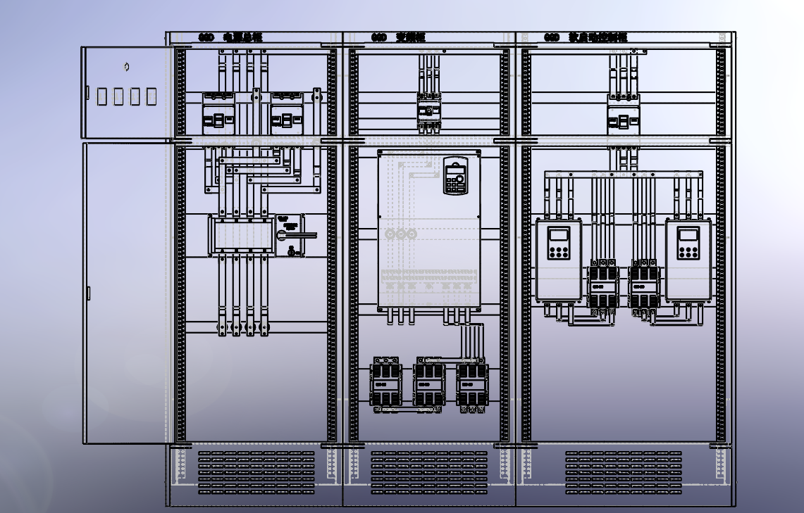电源柜+变频柜+软启动柜