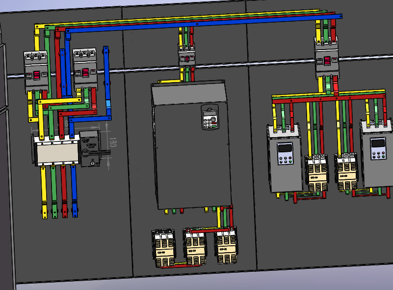 电源柜+变频柜+软启动柜