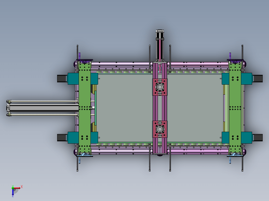 大理石板自动开槽机量产3D+PDF工程图