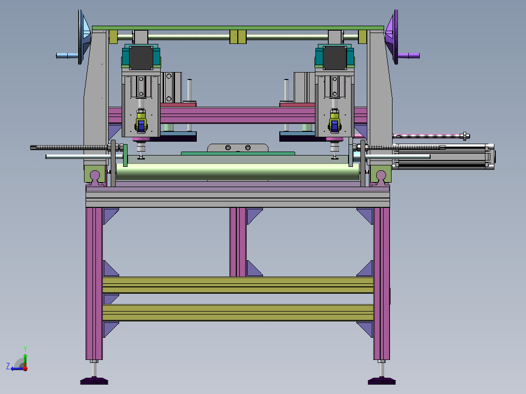 大理石板自动开槽机量产3D+PDF工程图