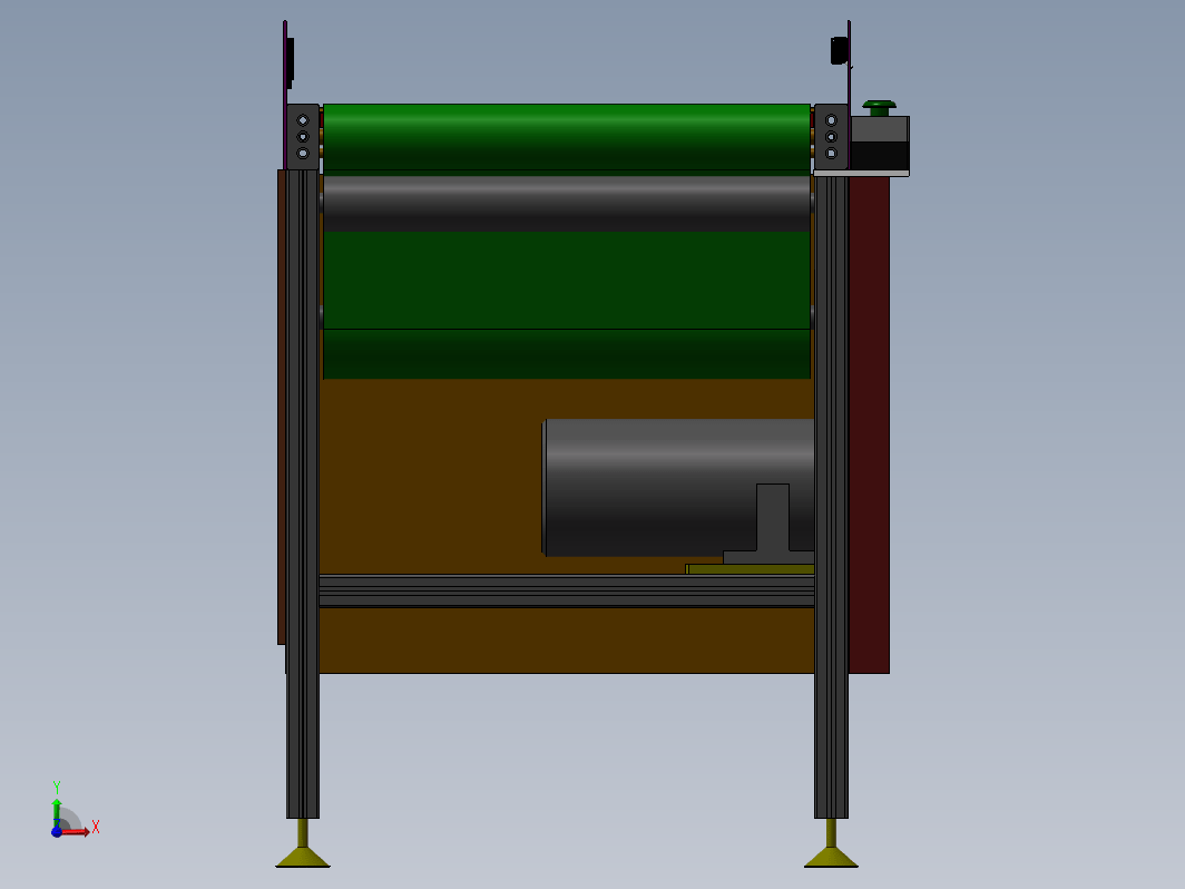 10米PVC输送线 3D模型