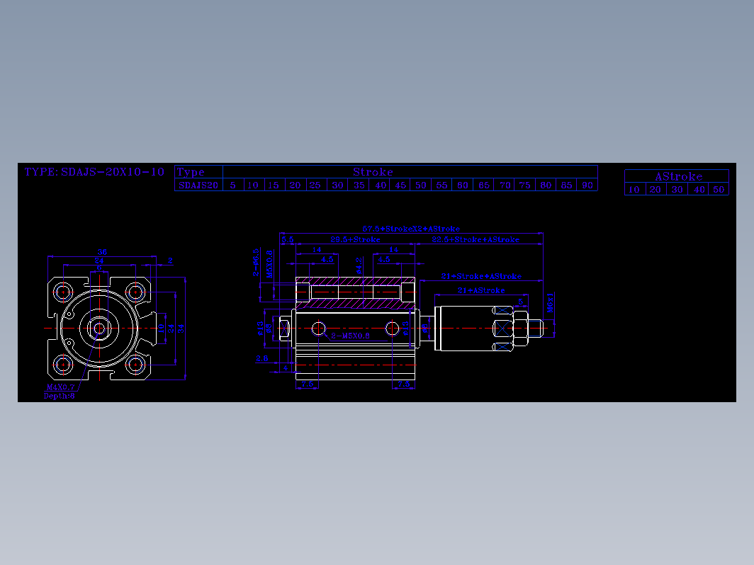 SDA气缸 83-SDAJ-20-SN