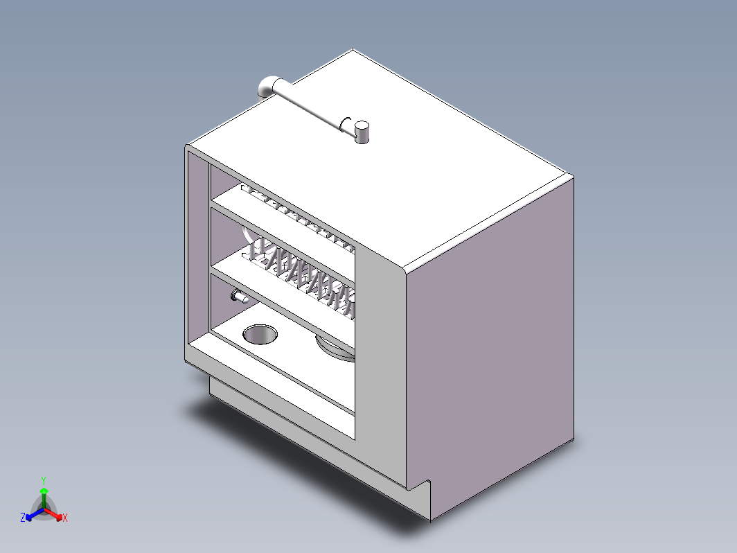 洗碗机设计三维SW2020带参+CAD+说明书