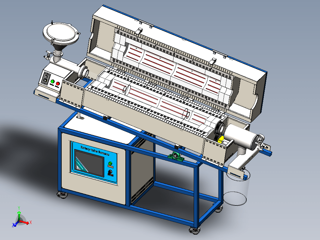全自动旋转管式炉设计