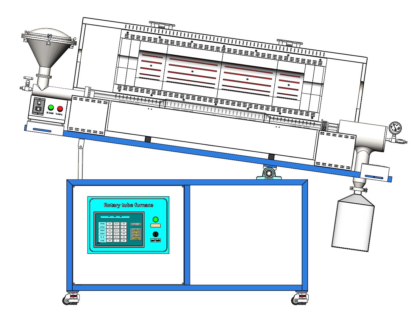 全自动旋转管式炉设计
