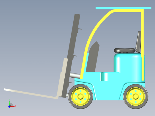 叉车 3D数模缩略图