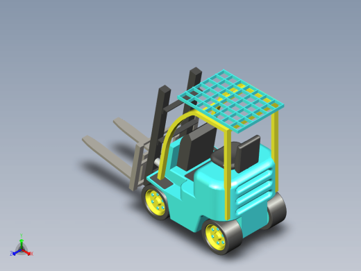叉车 3D数模缩略图