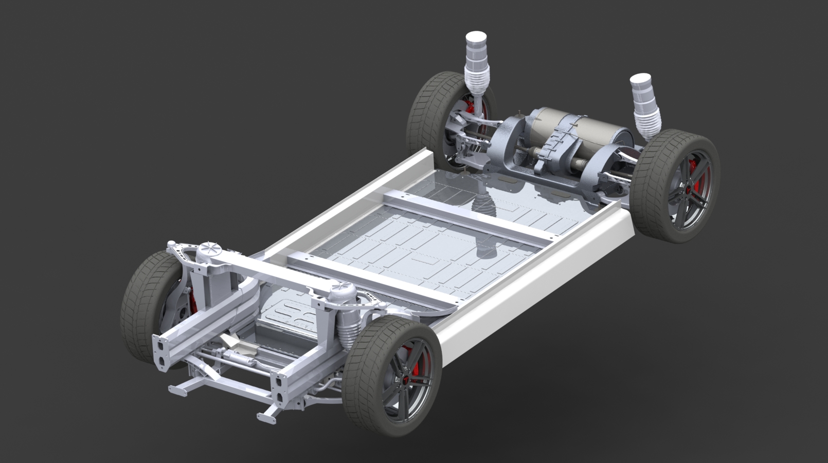 特斯拉Tesla Model S汽车底盘