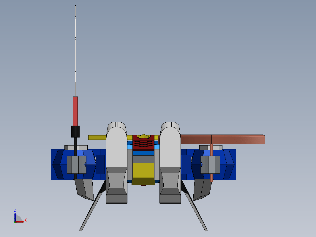 简易机器人造型3D图 robot-3d