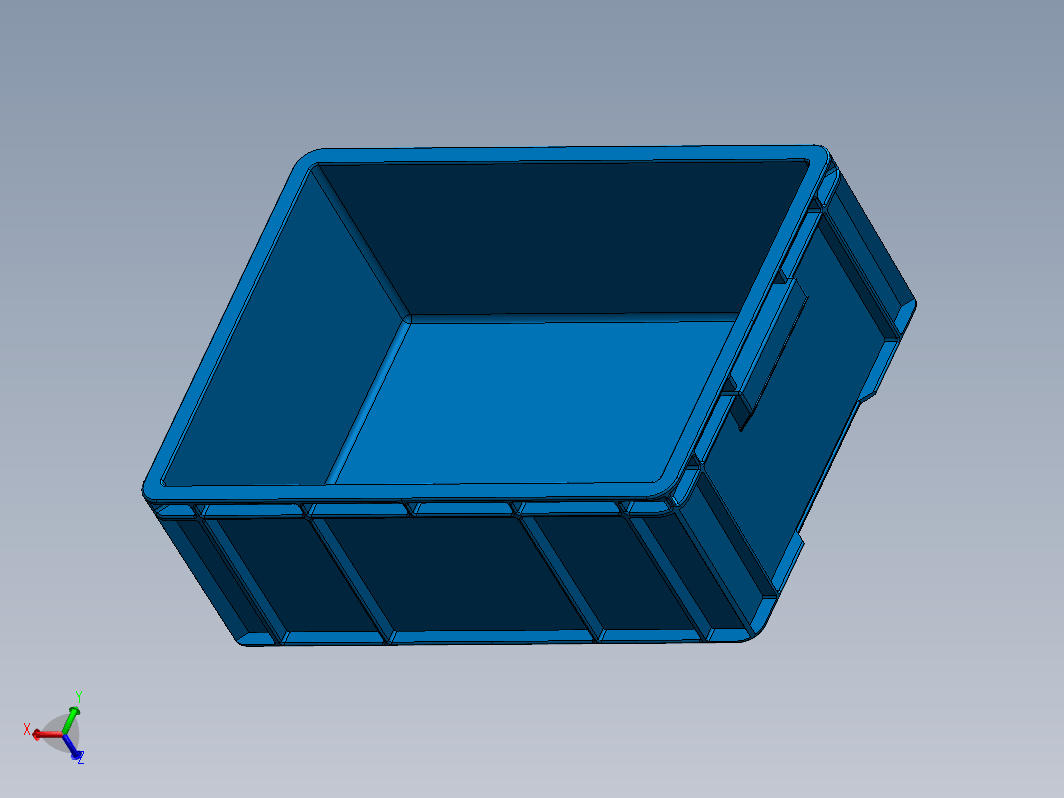 塑胶周转箱（物流箱）sw模型