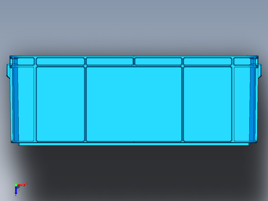 塑胶周转箱（物流箱）sw模型