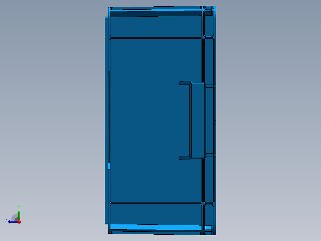 塑胶周转箱（物流箱）sw模型