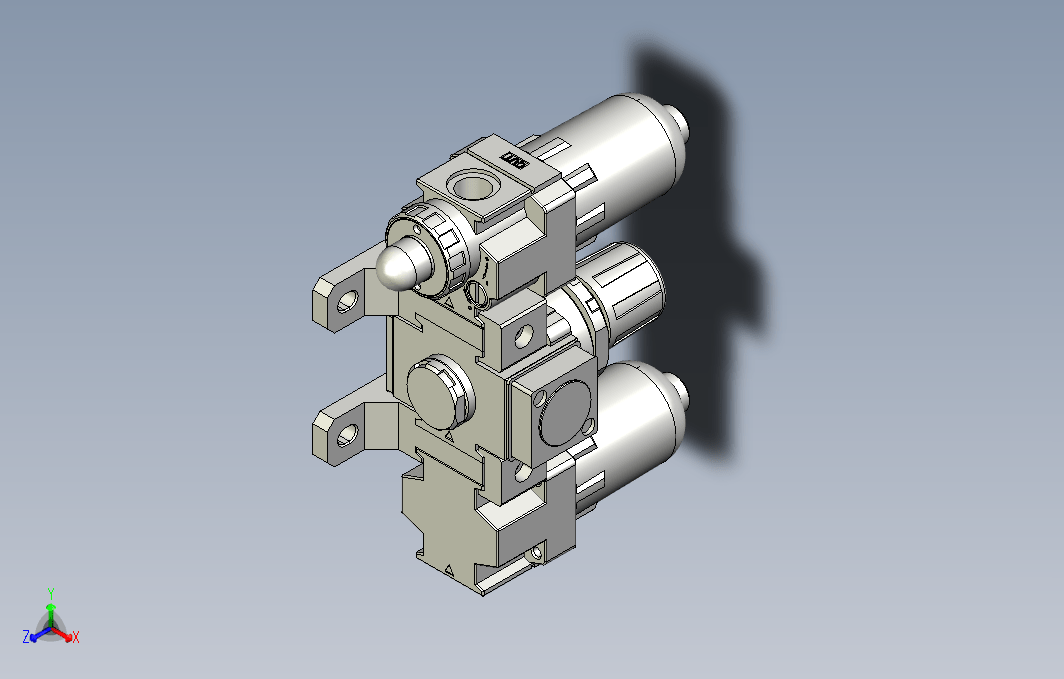 气源处理元件三点式组合3D-NC-200-02系列