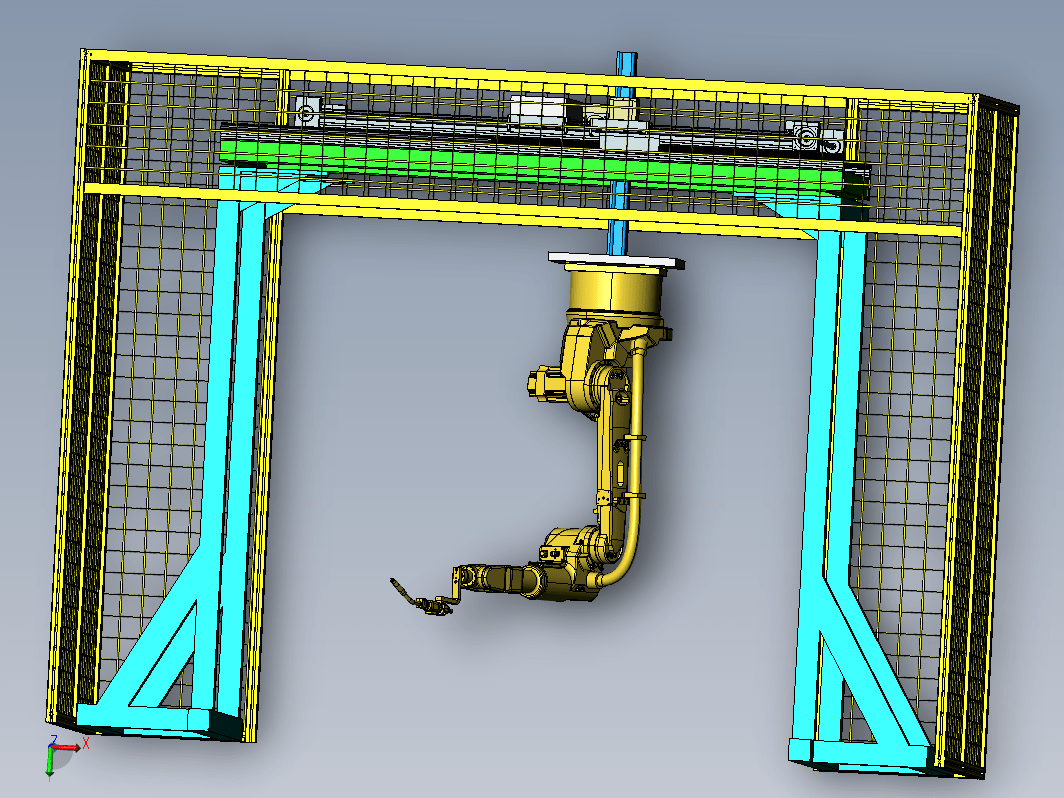 龙门桁架式吊装焊接机械手机构