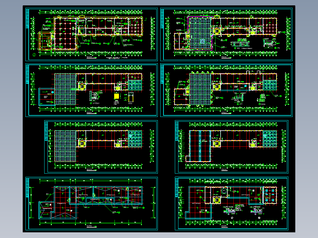 全套面粉加工厂建筑图