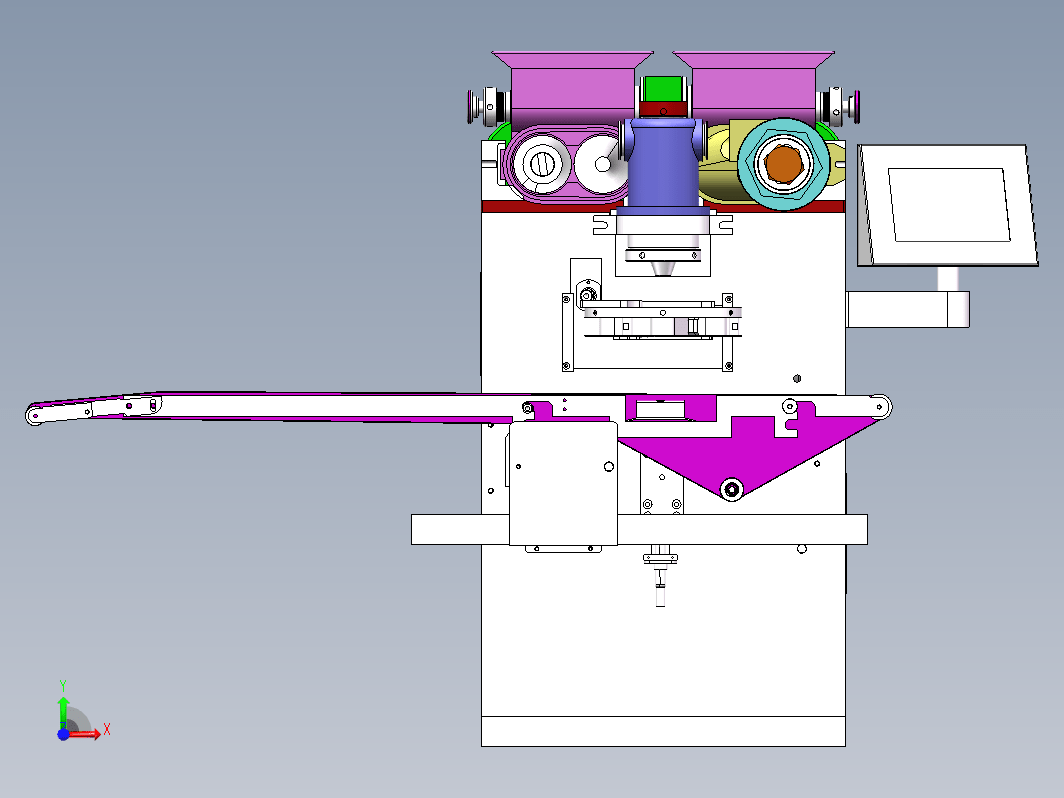 全自动包馅机三维SW2018带参+CAD+说明书